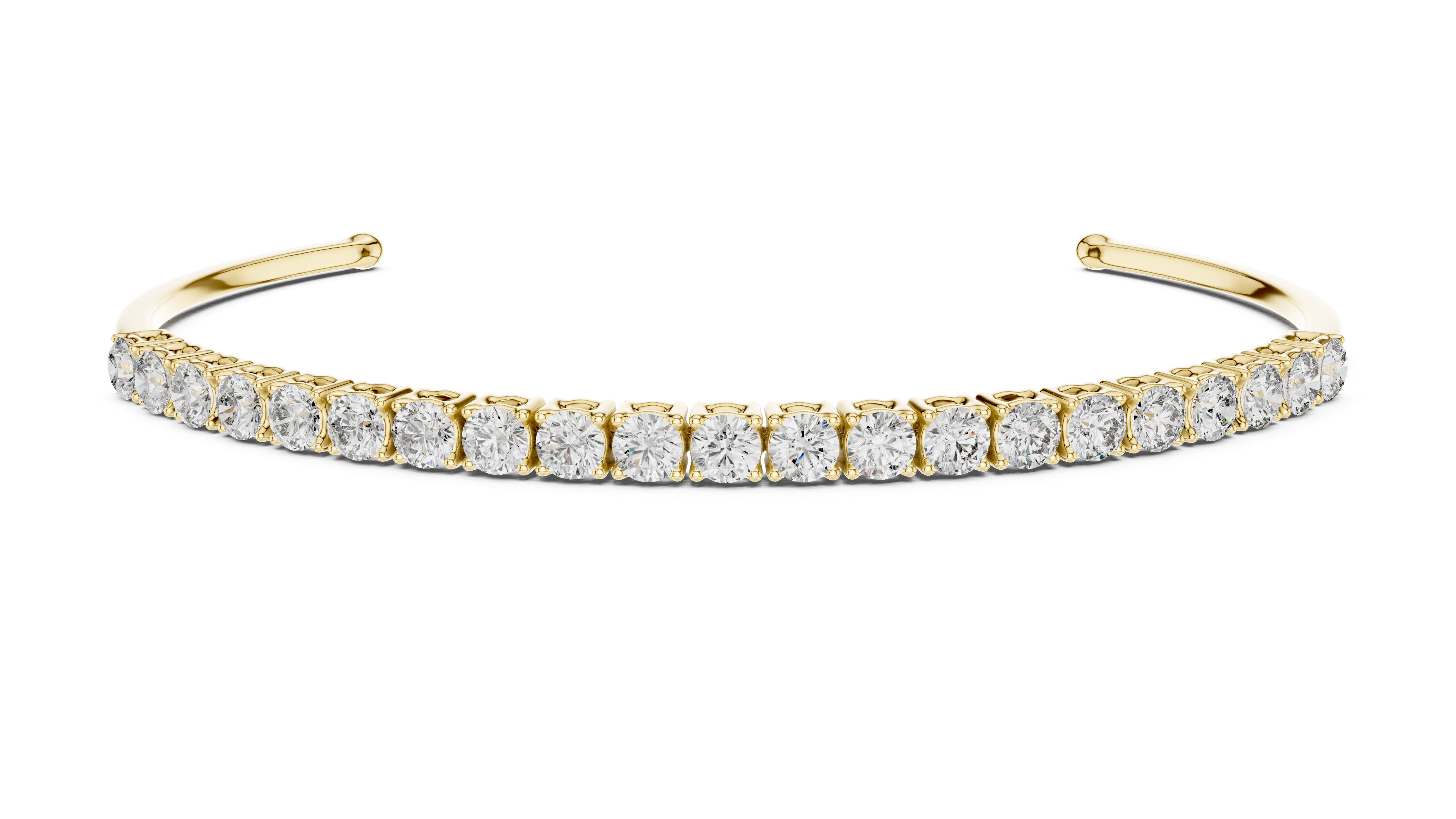 Open Diamond Cuff