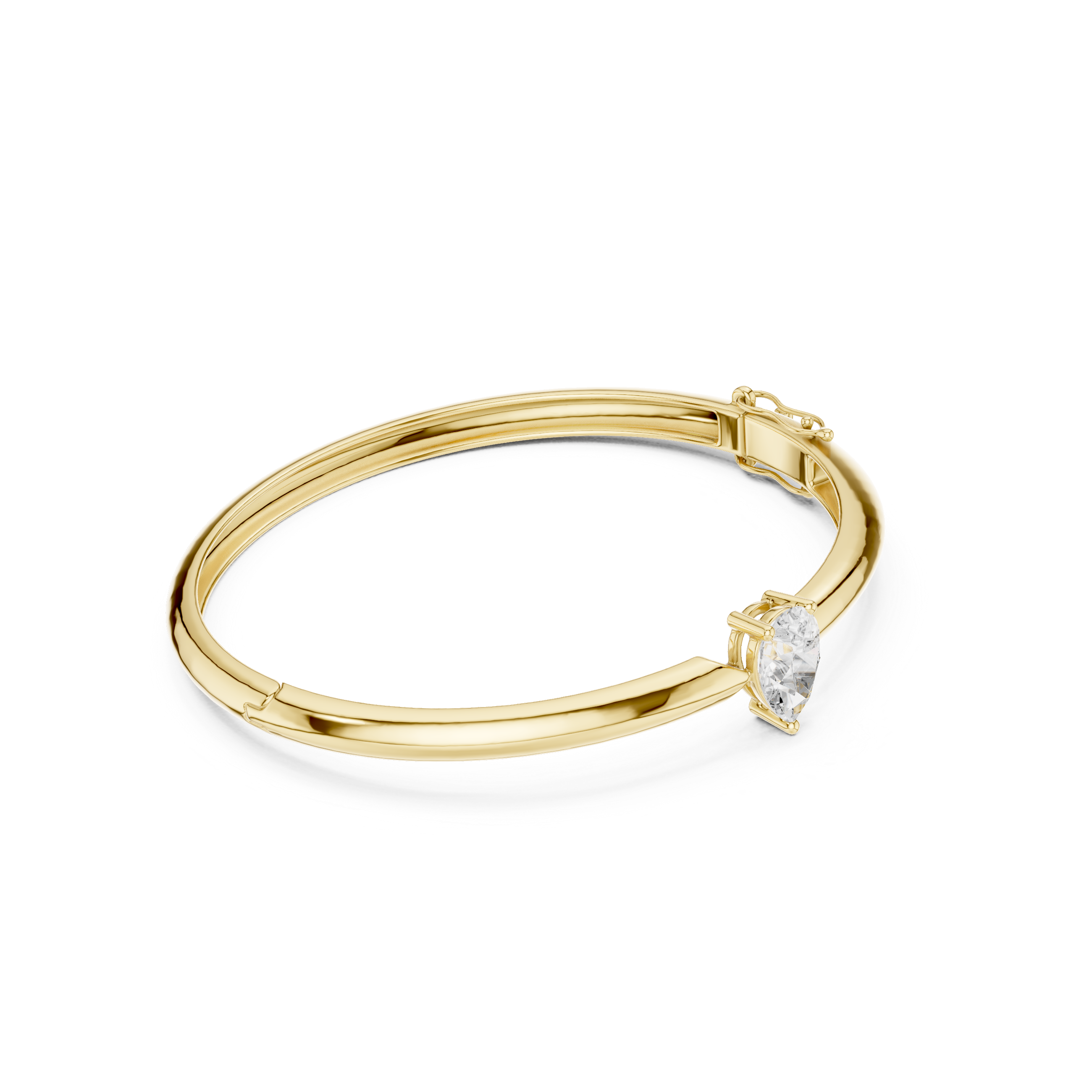 Pear Solitaire bracelet