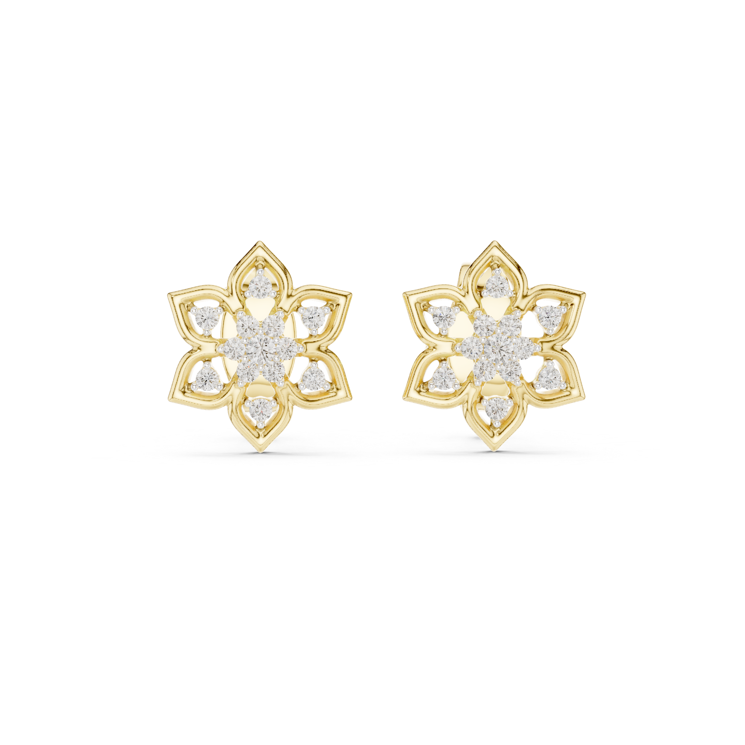 Star Floral Studs