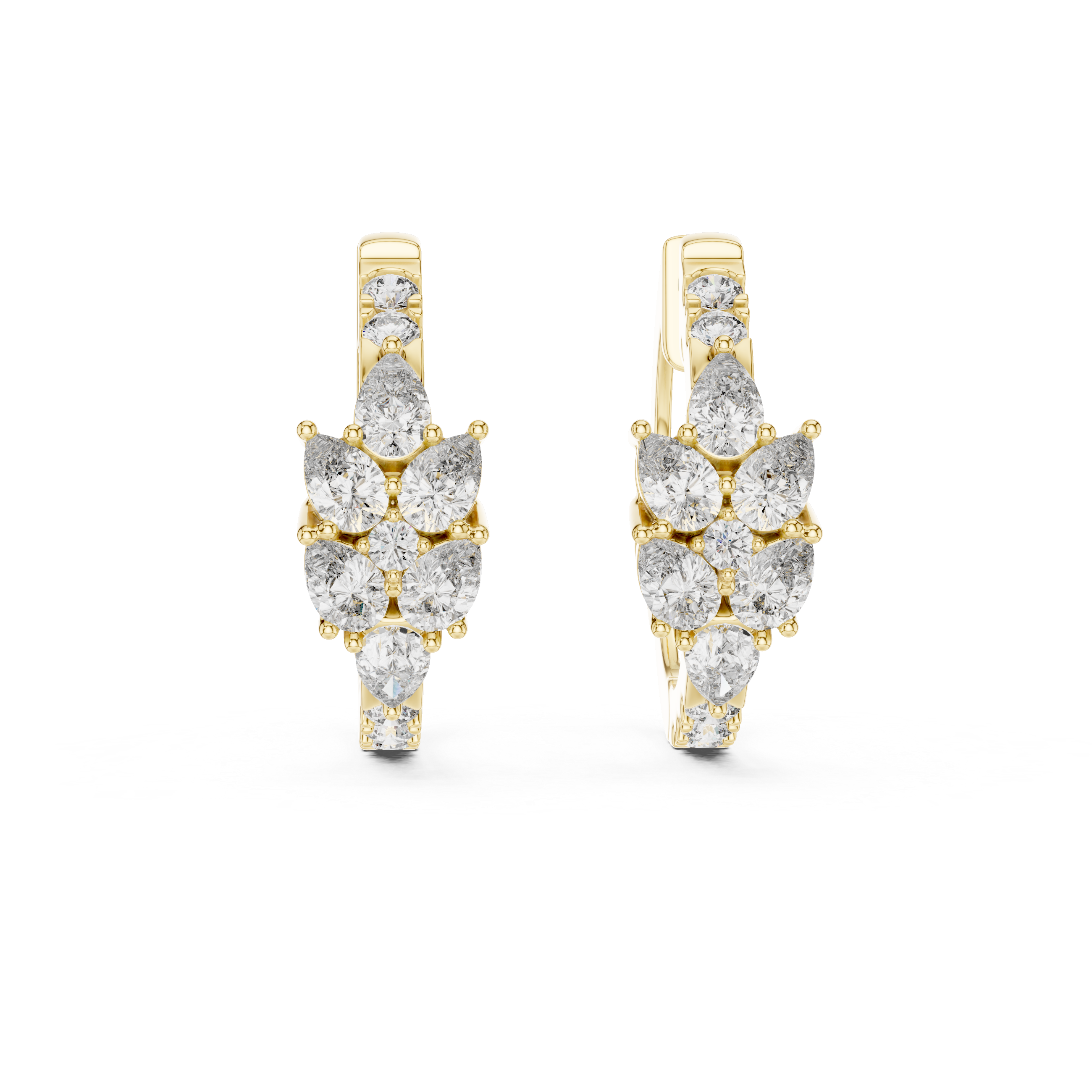 Pear Cluster Hoops