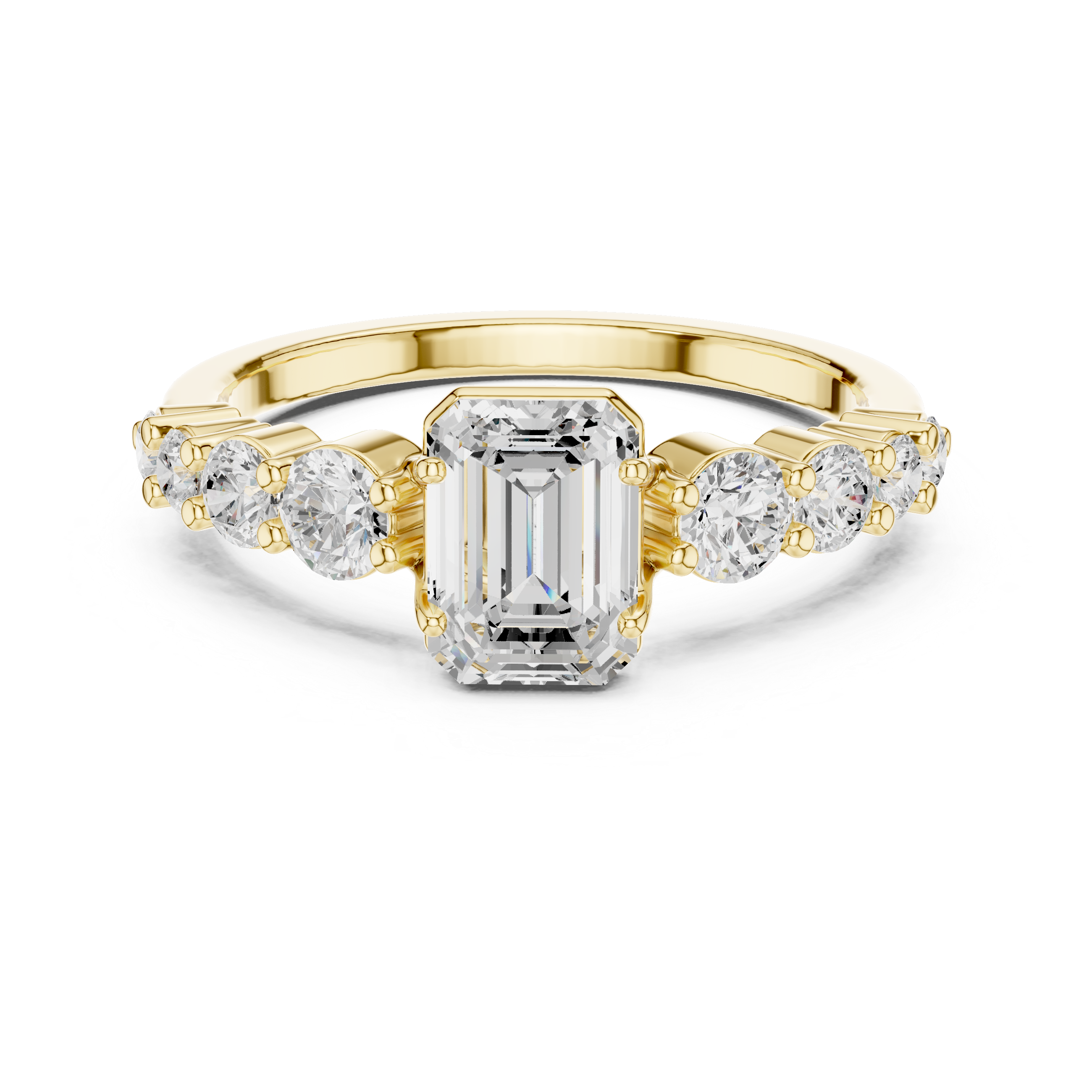 Cascade Emerald Ring