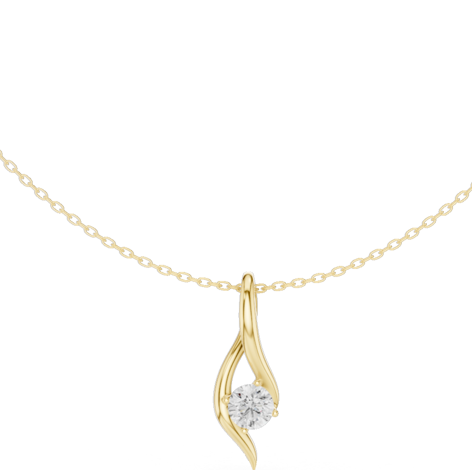 Petite Leaf Drop Necklace