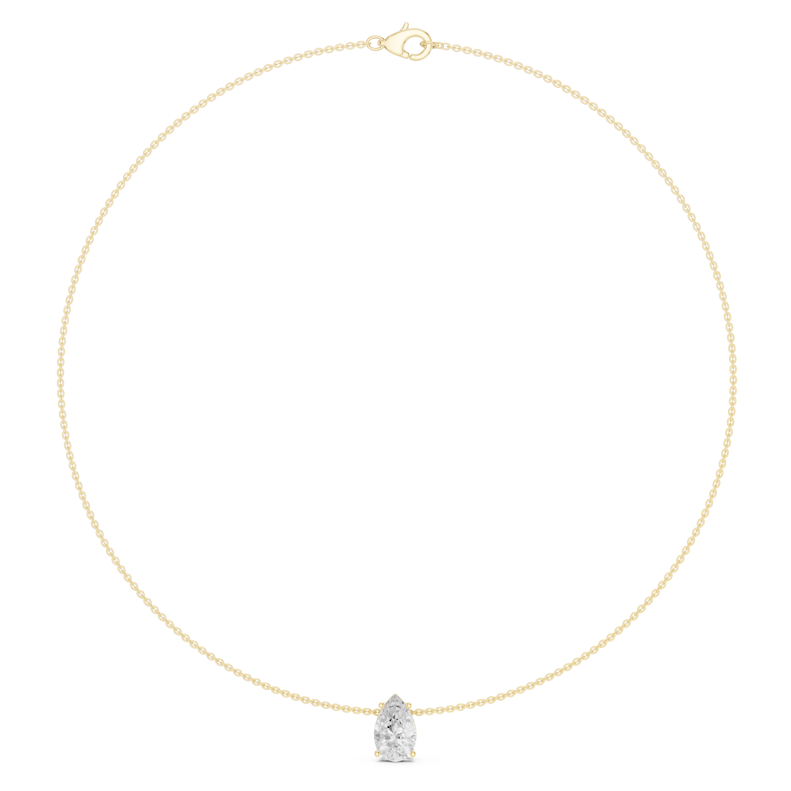 Simple Round Drop Necklace