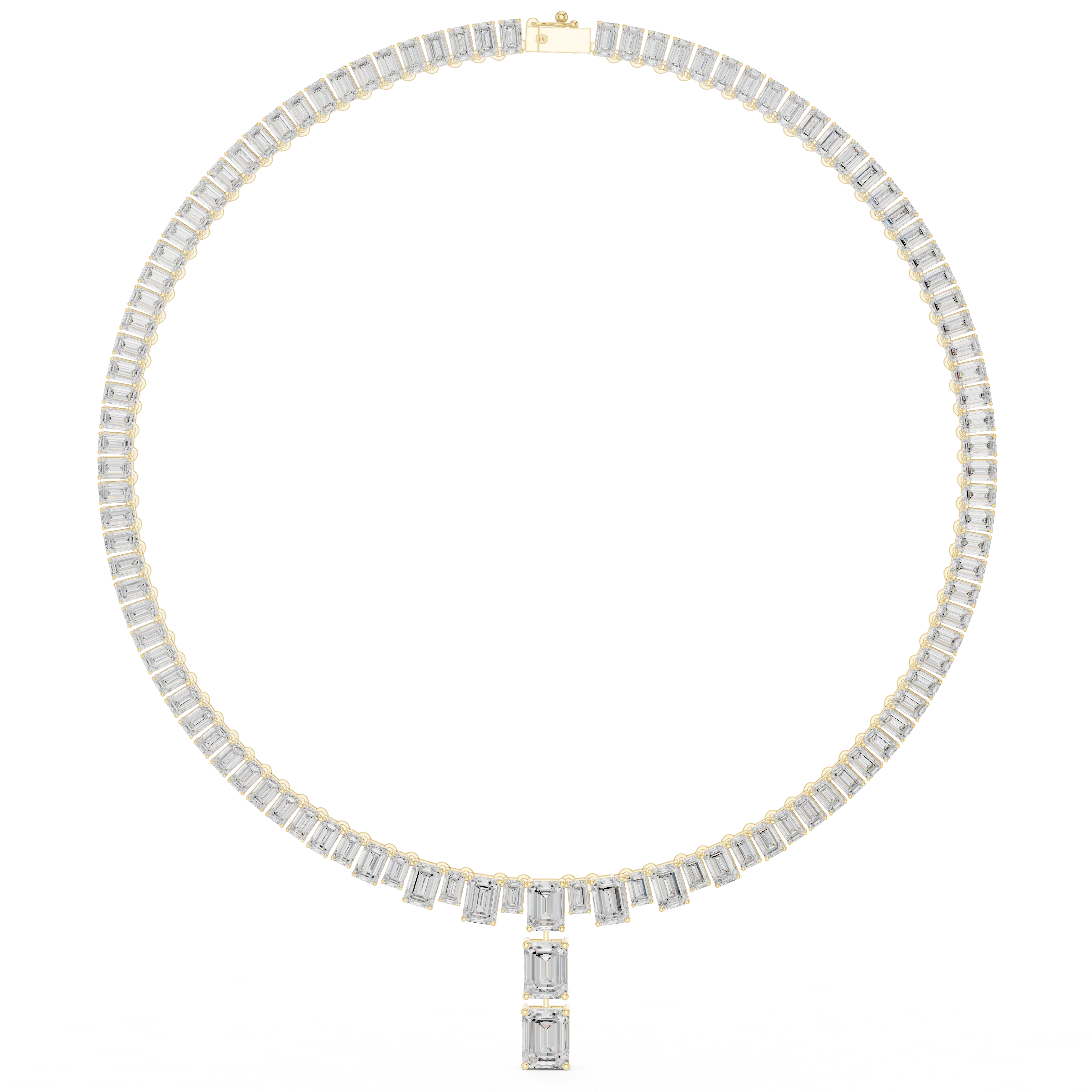 Radiance Baguette Tennis Necklace