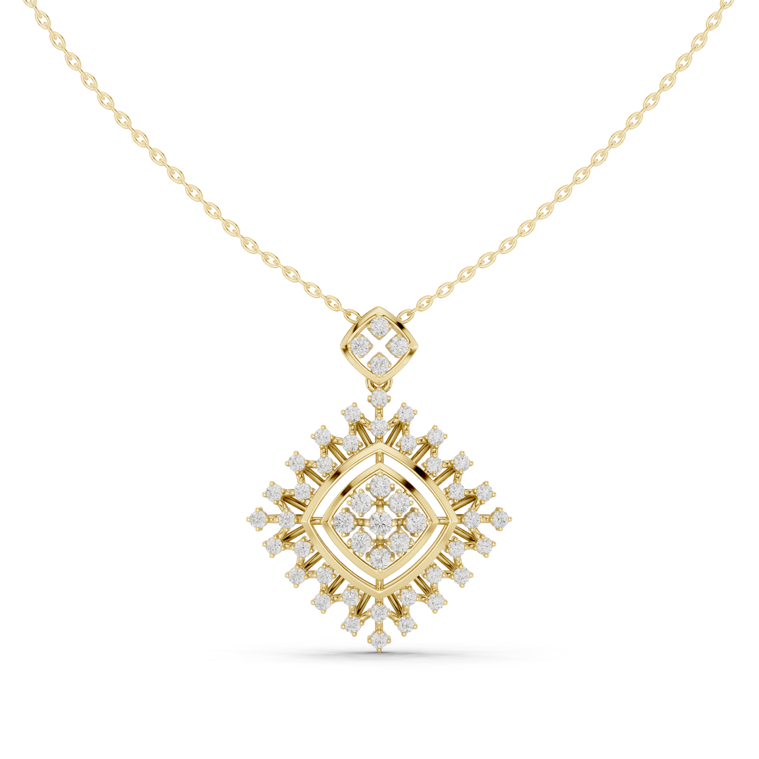 Diamond Lattice Pendant