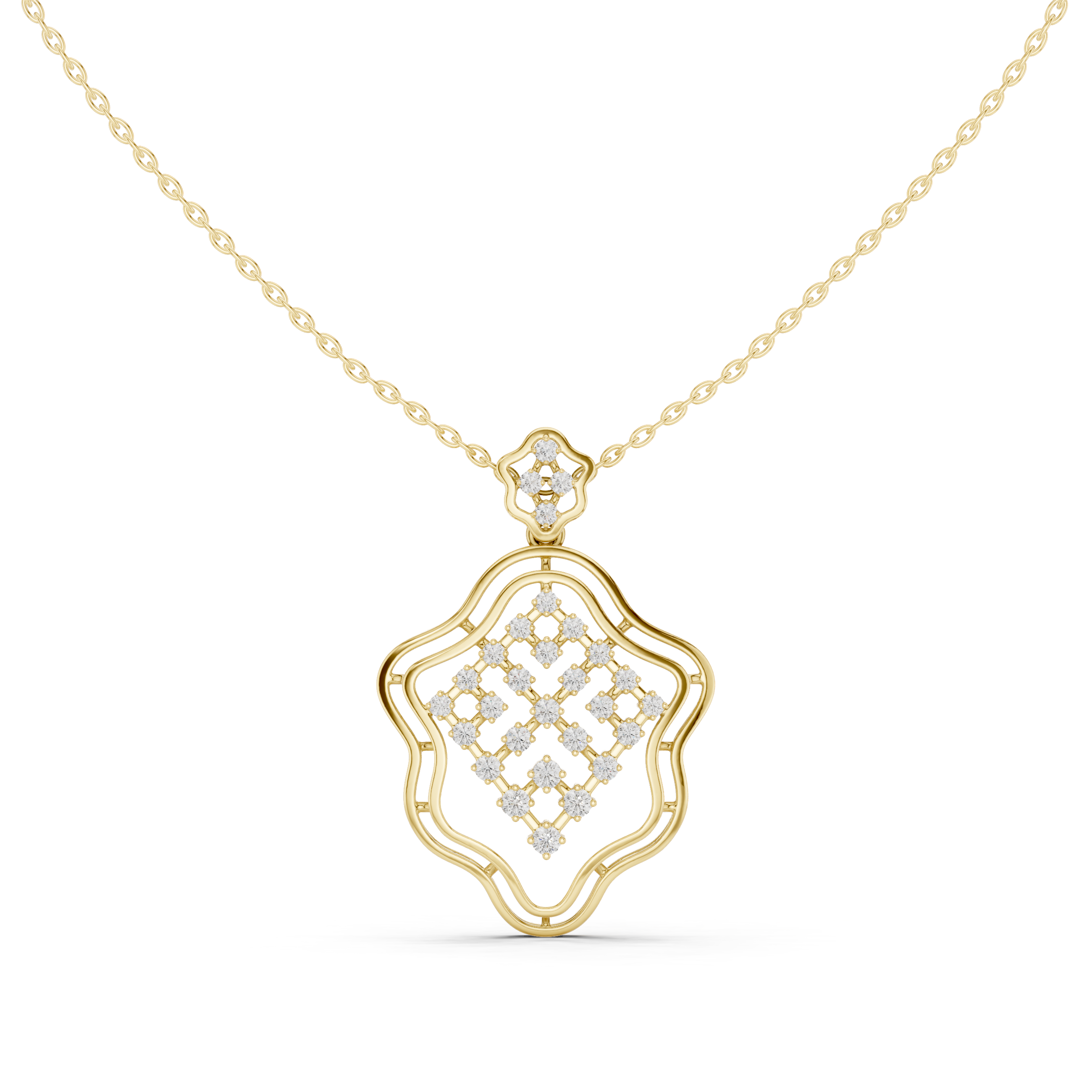 Scalloped Clover Pendant