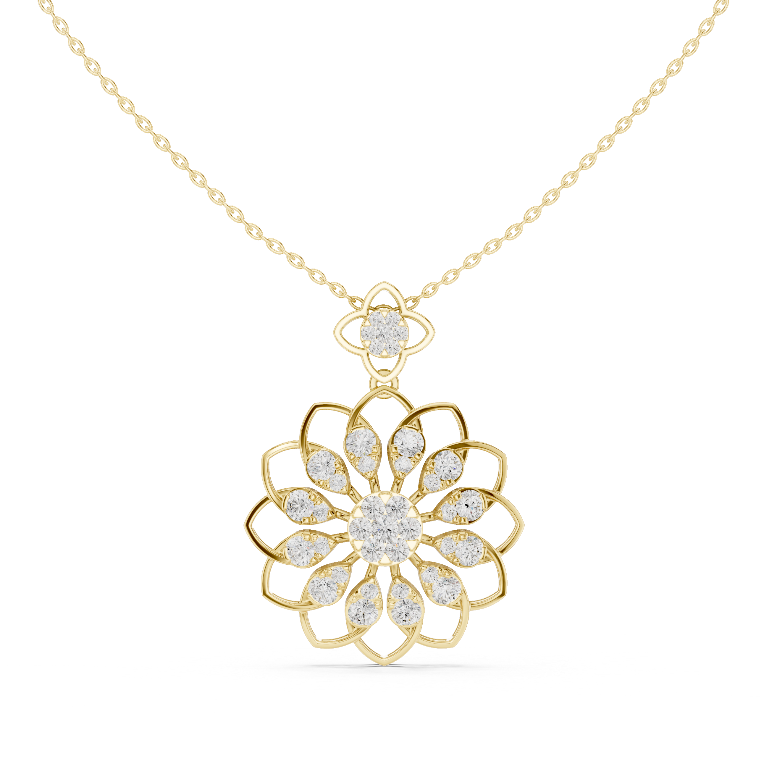 Shell Fan Lattice Pendant