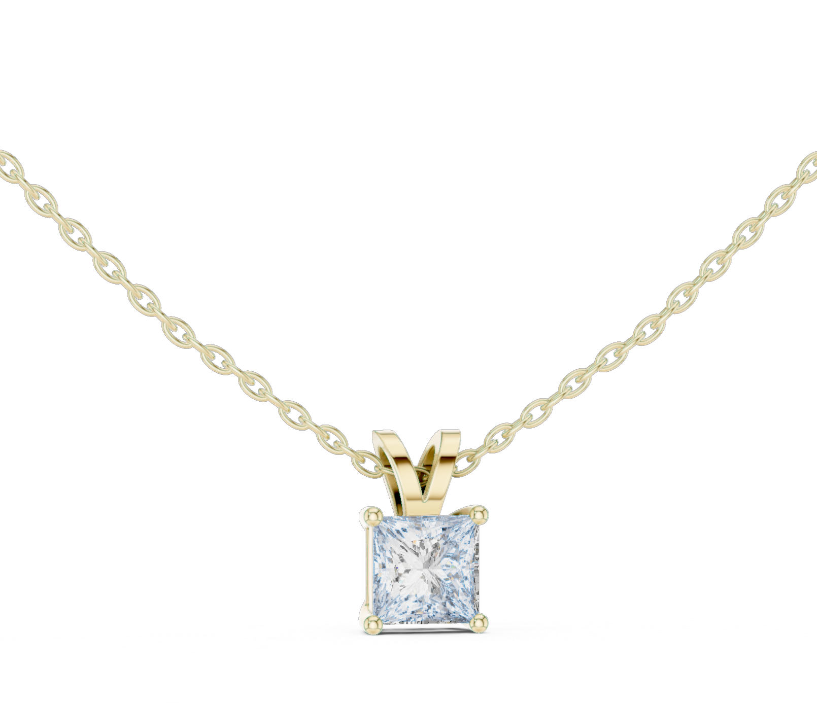 Princess Solitaire Pendant